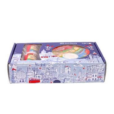 Dalyan Themed Porcelain Double Coffee Set - 4