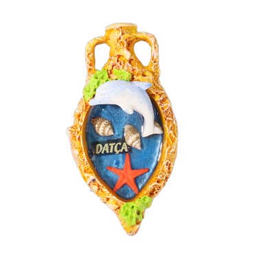 Dalyan Themed Clear Polyester Refrigerator Magnet Plate - 2