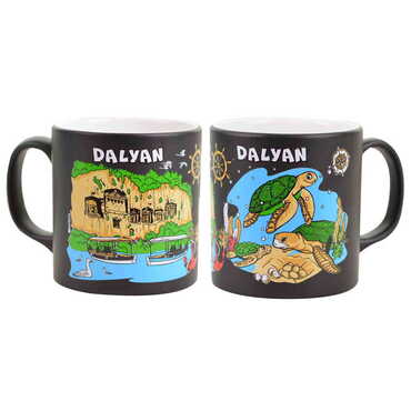 Dalyan Themed Customised Serigraphy Printed Ceramic Mug 82x90 mm - 7