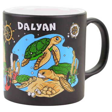 Dalyan Themed Customised Serigraphy Printed Ceramic Mug 82x90 mm - 2