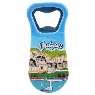 Dalyan Themed Customised Uv Printed Plastic Base Plastic Base Bottle Opener 95x43 mm - 4