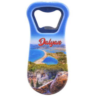 Dalyan Themed Customised Uv Printed Plastic Base Plastic Base Bottle Opener 95x43 mm - 5