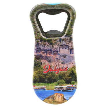 Dalyan Themed Customised Uv Printed Plastic Base Plastic Base Bottle Opener 95x43 mm - 6
