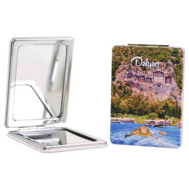 Myros - Dalyan Themed Custom Printed Rectangle Pocket Mirror