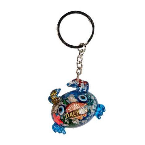 Dalyan Themed Customised Transparent Polyester Keyring - 3