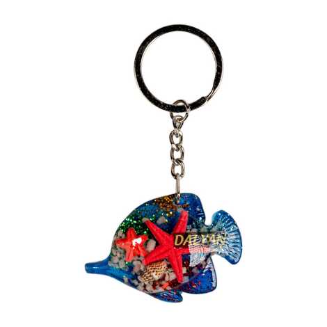 Dalyan Themed Customised Transparent Polyester Keyring - 5