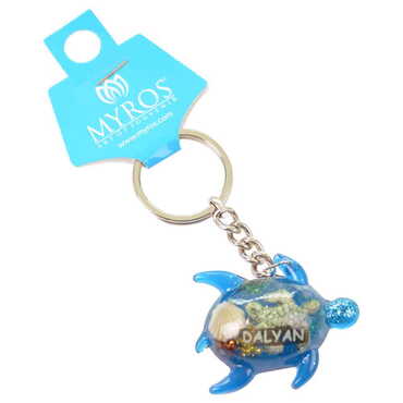 Myros - Dalyan Themed Customised Transparent Polyester Keyring