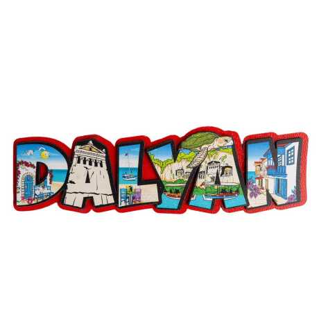 Dalyan Themed UV Printed Text Refrigerator Magnet - 1