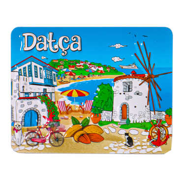 Datça Themed Embossed PVC Refrigerator Magnet 70x90 mm - 11