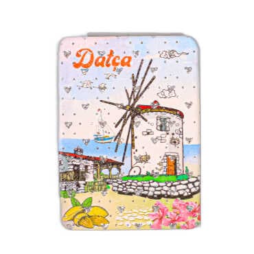 Datça Themed Myros Rectangle PU Mirror