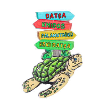 Datça Themed Myros Regional Polyester Refrigerator Magnet - 2