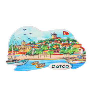 Datça Themed Myros Regional Polyester Refrigerator Magnet - 3