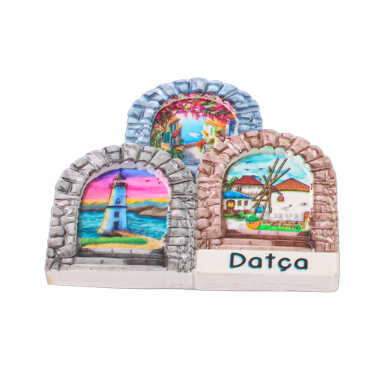 Datça Themed Myros Regional Polyester Refrigerator Magnet - 4