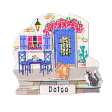 Datça Themed Myros Regional Polyester Refrigerator Magnet - 7