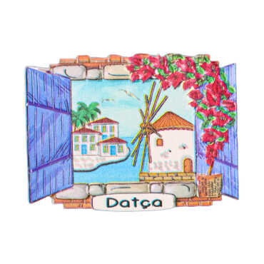 Datça Themed Myros Regional Polyester Refrigerator Magnet - 11