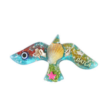 Datça Themed Transparent Polyester Refrigerator Magnet - 7