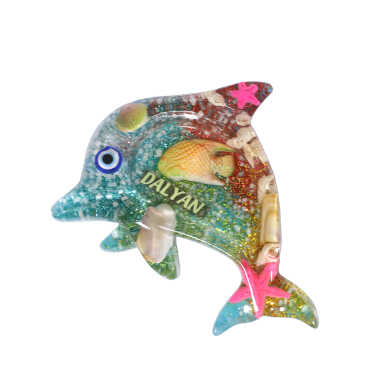 Datça Themed Transparent Polyester Refrigerator Magnet - 9
