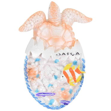 Wholesale Datça Themed Stone and Mother of Pearl Polyester Refrigerator Magnet - 4