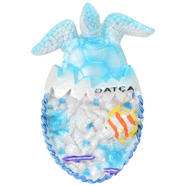Wholesale Datça Themed Stone and Mother of Pearl Polyester Refrigerator Magnet - 7