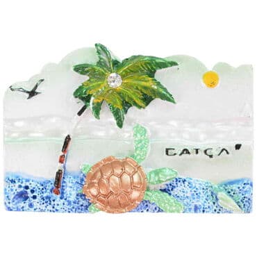 Wholesale Datça Themed Stone and Mother of Pearl Polyester Refrigerator Magnet - 14