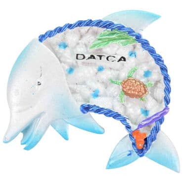 Wholesale Datça Themed Stone and Mother of Pearl Polyester Refrigerator Magnet - 25