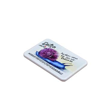 Datca Themed Customised UV Printed Plastic Base Rectangle Fridge Magnet 80x50 mm - 16