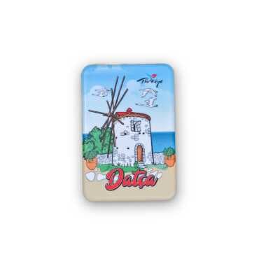 Datca Themed Customised UV Printed Plastic Base Rectangle Fridge Magnet 80x50 mm - 9