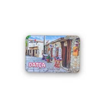 Datca Themed Customised UV Printed Plastic Base Rectangle Fridge Magnet 80x50 mm - 6