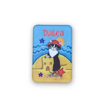 Datca Themed Customised UV Printed Plastic Base Rectangle Fridge Magnet 80x50 mm