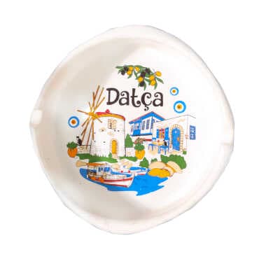 Datça Themed Traditional Large Ashtray 100*40 mm