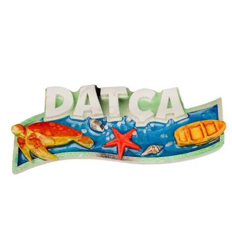 Datça Themed Transparent Polyester Refrigerator Plate Magnet - 2