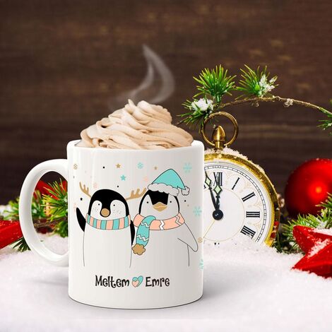 Dear Penguin Mug with Customizable Name