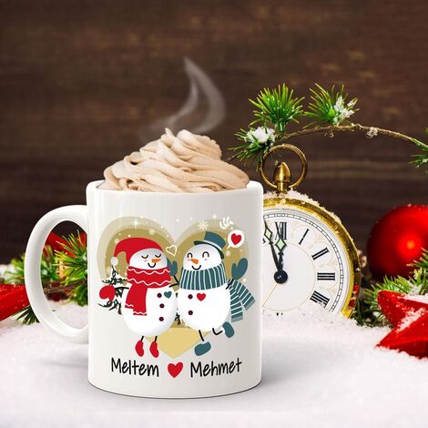 Dear Snowman Mug with Customizable Name - 1
