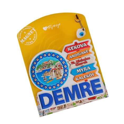 Demre Temalı Kartonetli Uv Polyester Magnet - 9