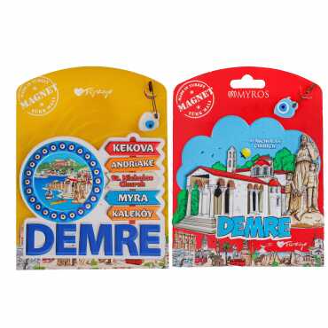 Demre Temalı Kartonetli Uv Polyester Magnet - 2