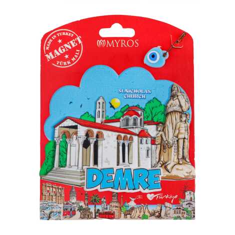 Demre Temalı Kartonetli Uv Polyester Magnet - 3