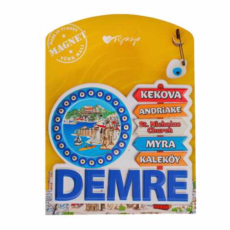 Demre Temalı Kartonetli Uv Polyester Magnet - 4
