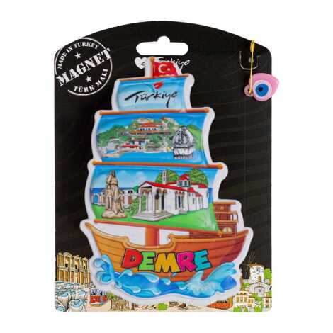 Demre Temalı Kartonetli Uv Polyester Magnet - 5