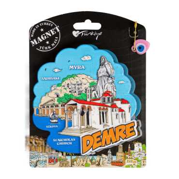 Demre Temalı Kartonetli Uv Polyester Magnet - 6