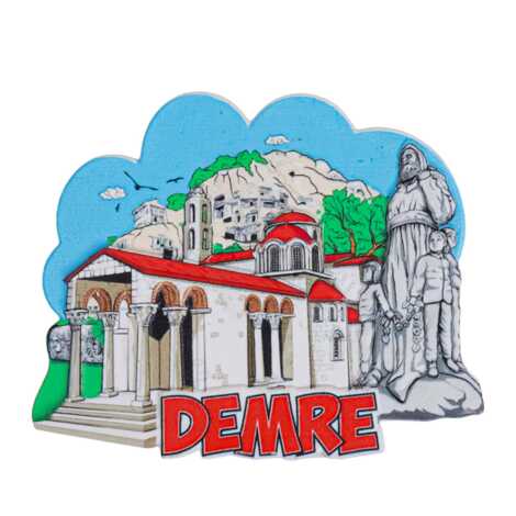 Demre Temalı Myros Yöresel Polyester Magnet - 7