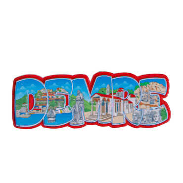 Demre Temalı Myros Yöresel Polyester Magnet - 8