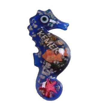 Sea Creatures Themed Transparent Polyester Photo Fridge Magnet