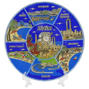Didim Region Themed Bespoke Printed Glass Plate 18 Cm - 3