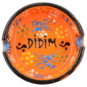 Toptan Didim Temalı Çini Kazıma Kabartma Küçük Klasik Küllük B Serisi - 5
