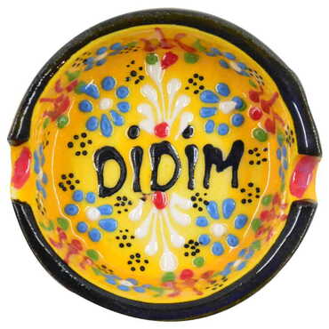 Toptan Didim Temalı Çini Kazıma Kabartma Küçük Klasik Küllük B Serisi - 8