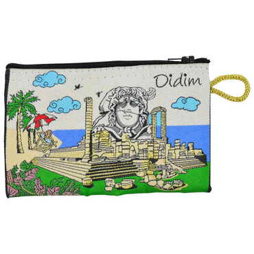 Myros - Didim Temalı Dokuma Yöresel Orta Çanta 280x630x185 mm
