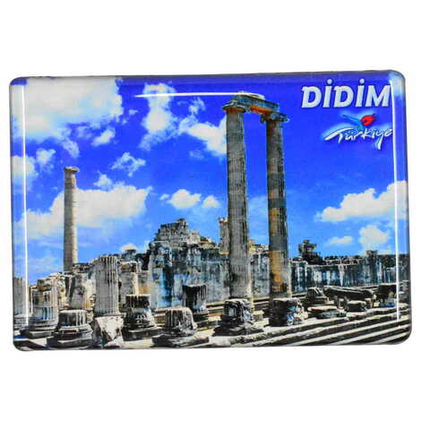 Toptan Didim Temalı Myros Dikdörtgen Magnet 80x55 mm