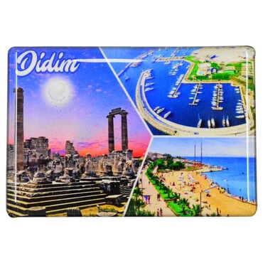 Toptan Didim Temalı Myros Dikdörtgen Magnet 80x55 mm - 5