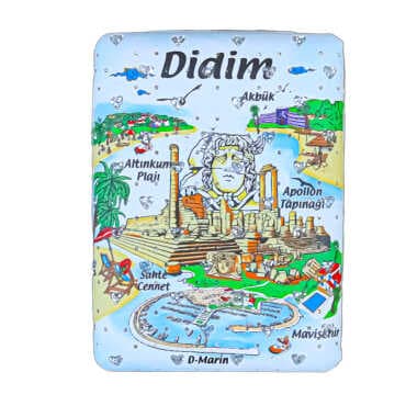 Didim Themed Myros Rectangular PU Mirror - 3
