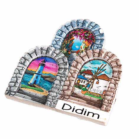 Didim Temalı Myros Yöresel Polyester Magnet - 9